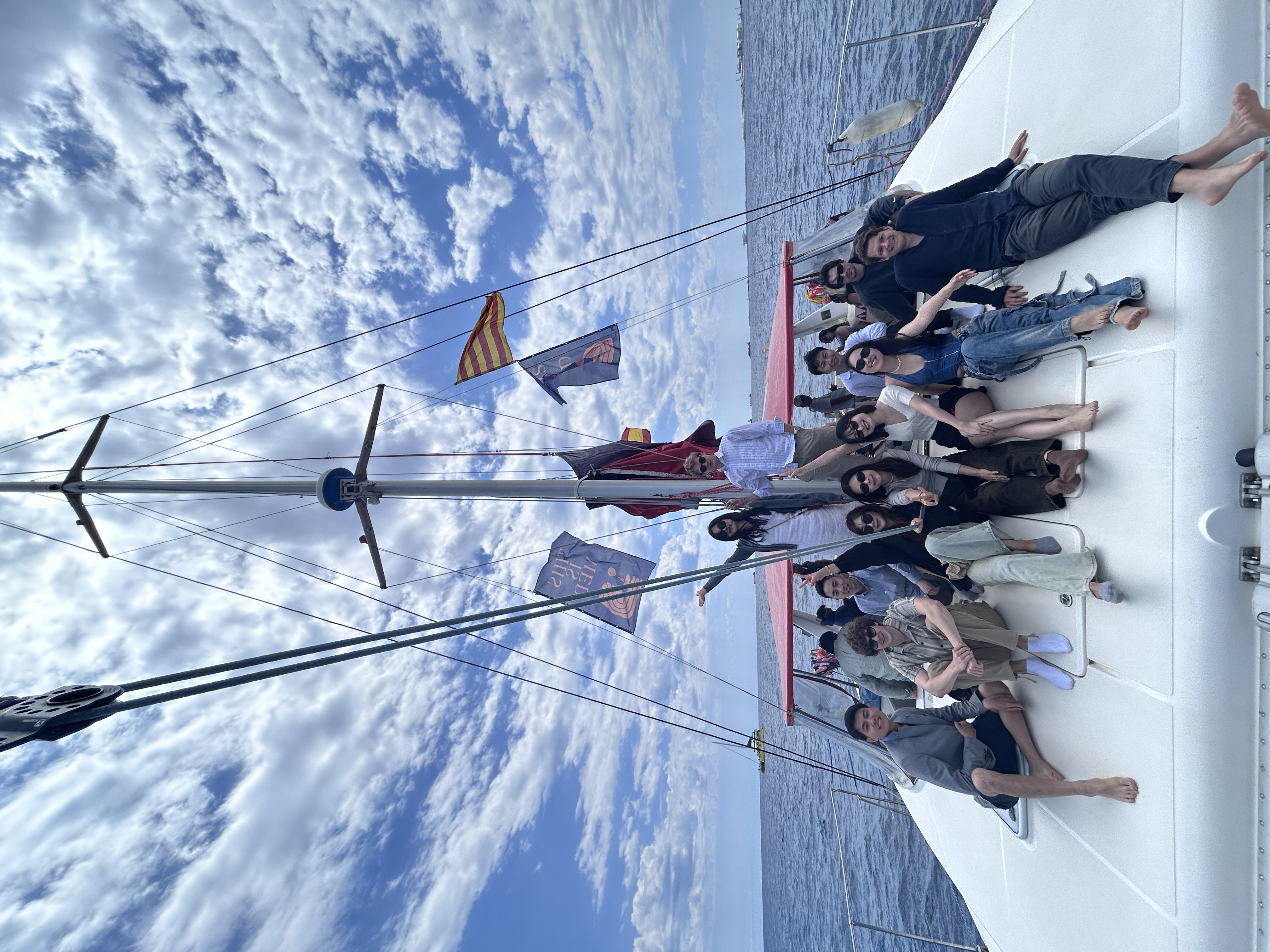 On a boat