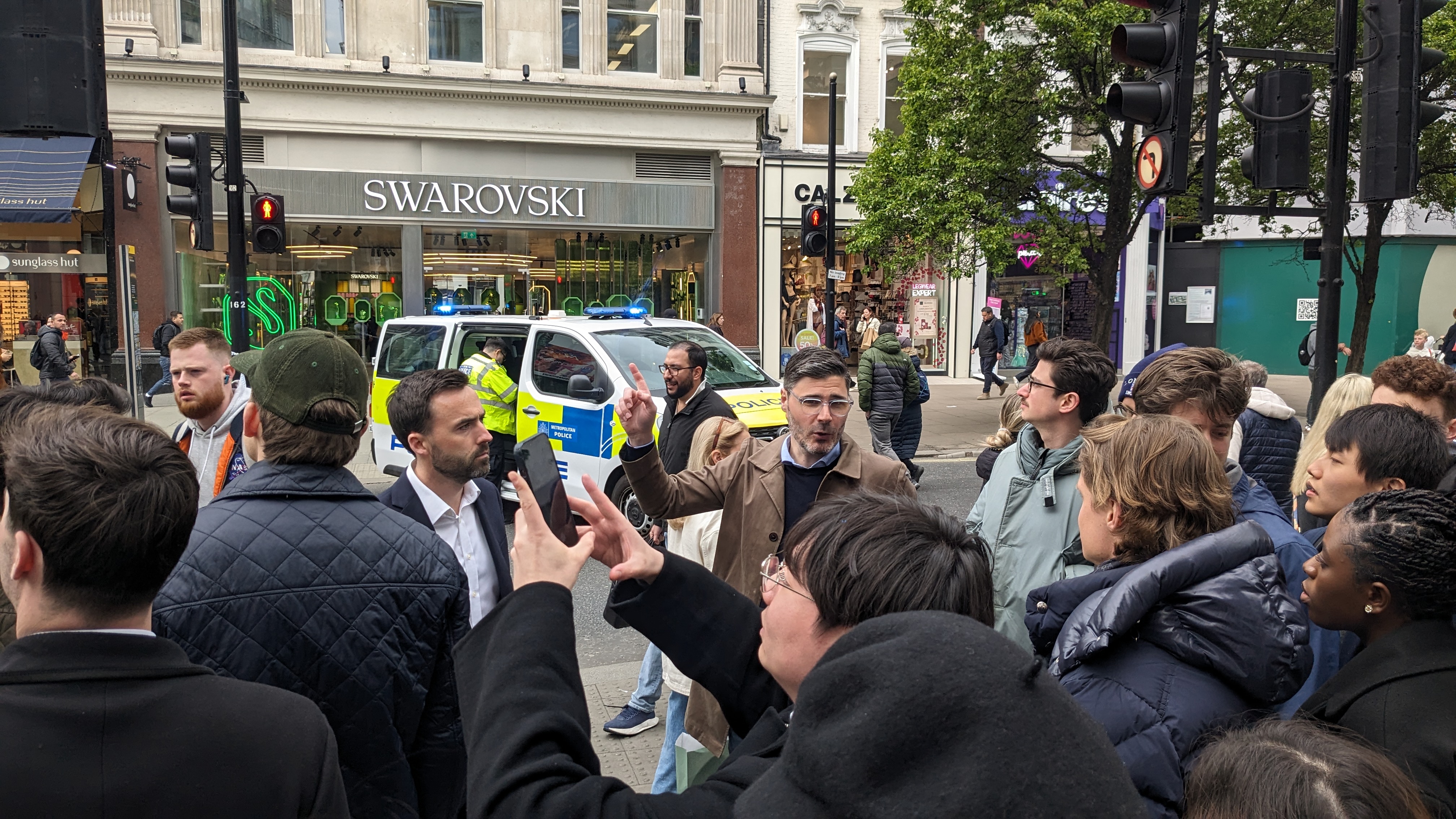 People standing in the street
