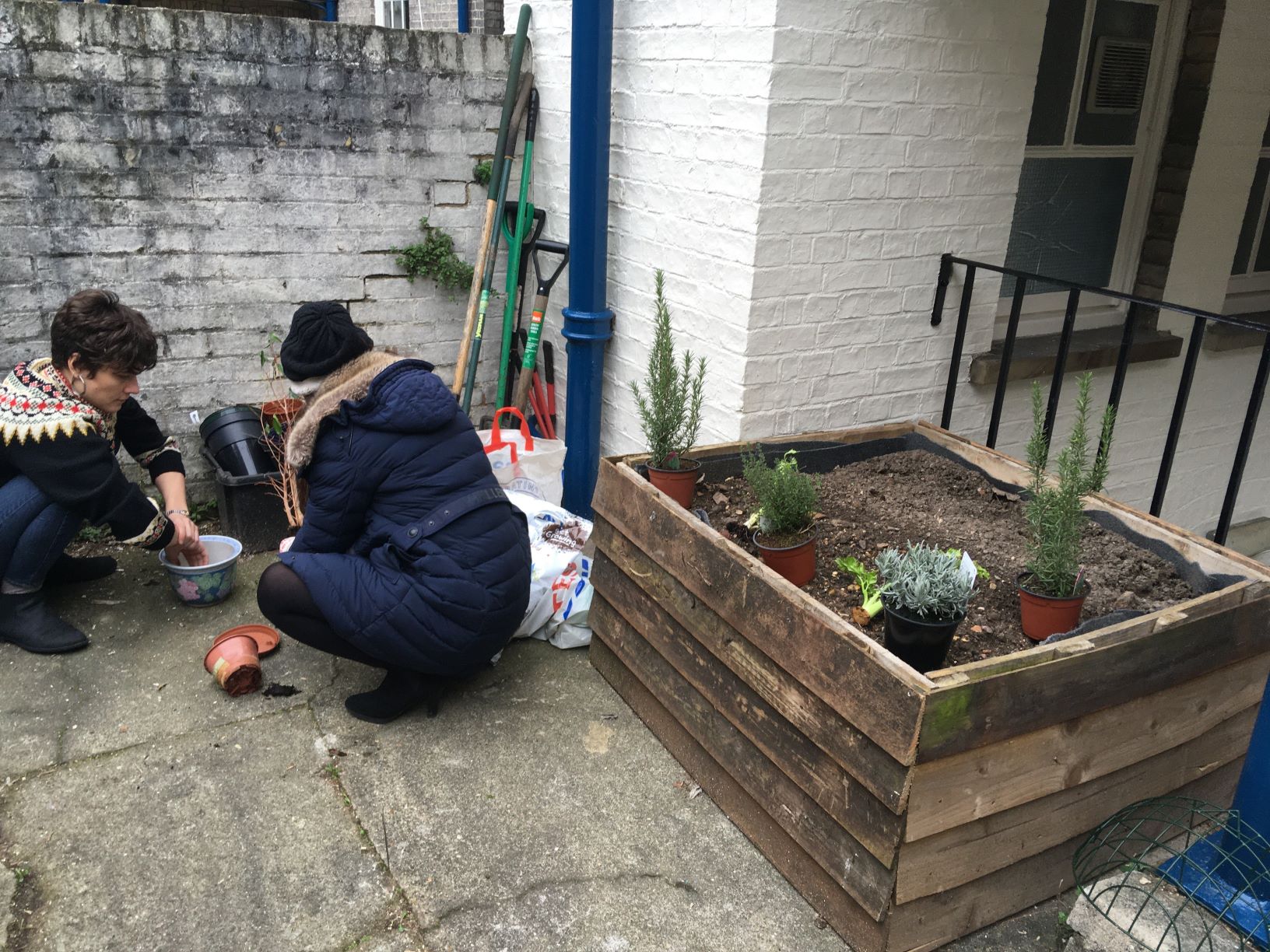 Improving the courtyard