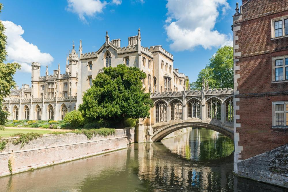 A photograph of the Bridge of Sighs at St John's College, Cambridge