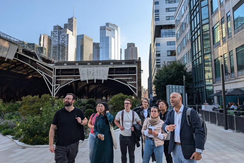 MSt in Real Estate students visiting London